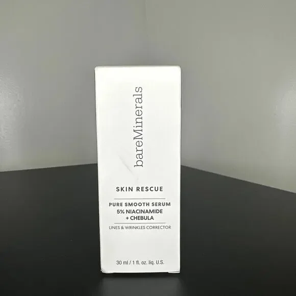 BAREMINERALS 1oz Skin Rescue Fresh Potent Pure Smooth Serum 5% Niacinamide NEW - Picture 3 of 5